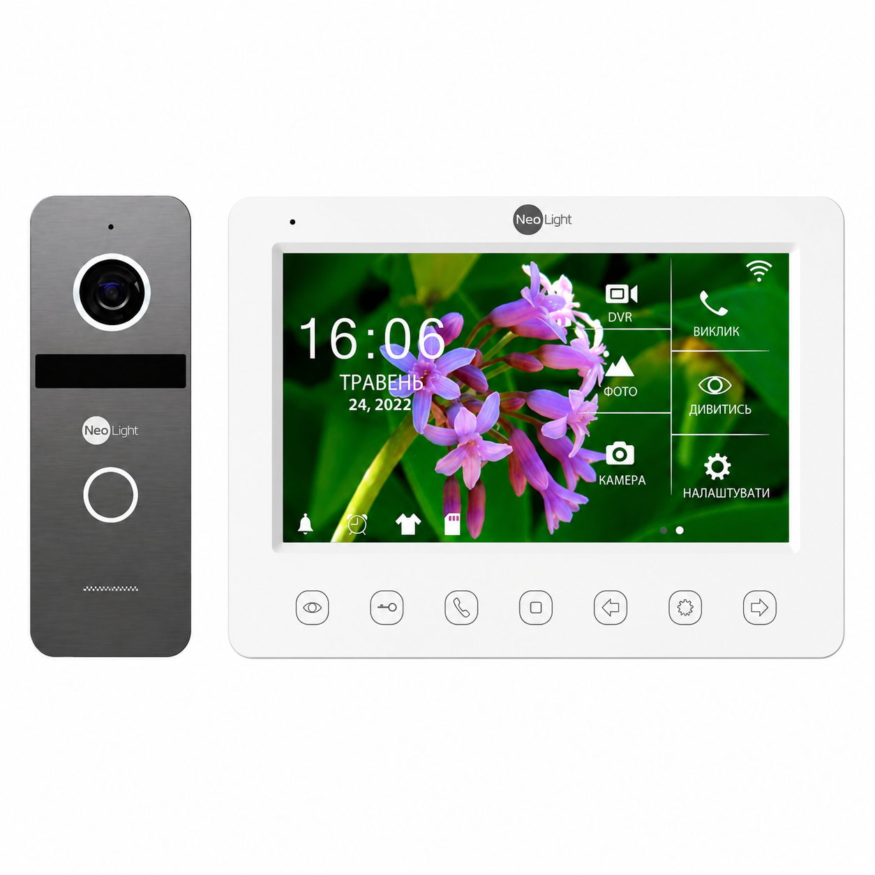 Комплект відеодомофона Neolight NeoKit FHD PRO KAPPA/HD/SOLO FHD Graphite (2879759349)