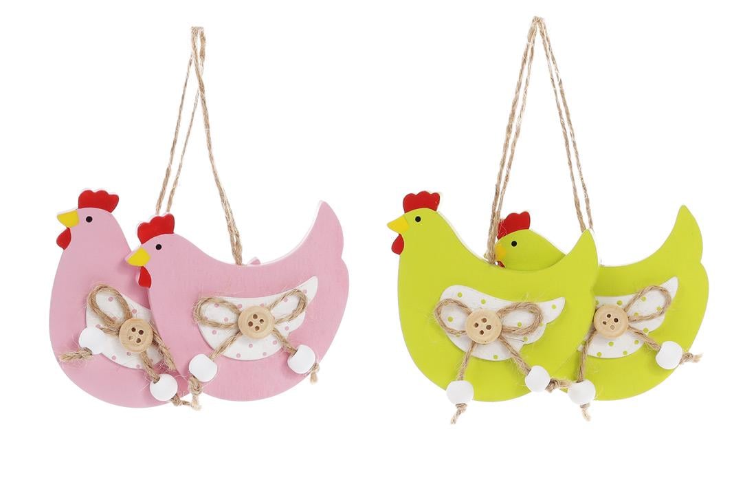 Декорация пасхальная на подвесе BonaDi Курочка 12 шт. (781-912)