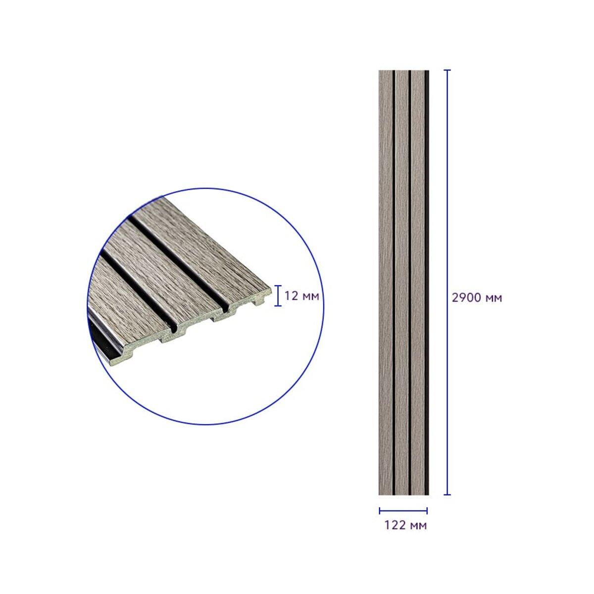 Рейка декоративна PS 2900х120х12 мм (D SW-00001740) - фото 5
