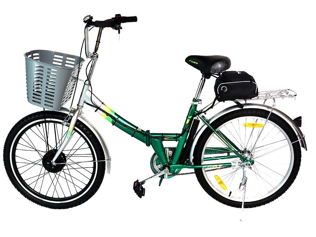 Электровелосипед складной Twist 24" 36-48 В 350 Вт и литий-ионным аккумулятяторомр 10 Ач в сумке (10108323)