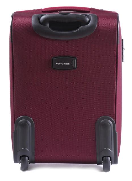 Валіза текстильна Wings 6802 M на 2 колесах Бордовий (CETKNWI6802MS2BOR) - фото 4
