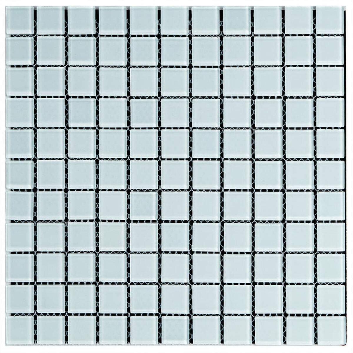 Мозаика из декоративного стекла 298х298х4,5 мм Белый (SW-00002364)