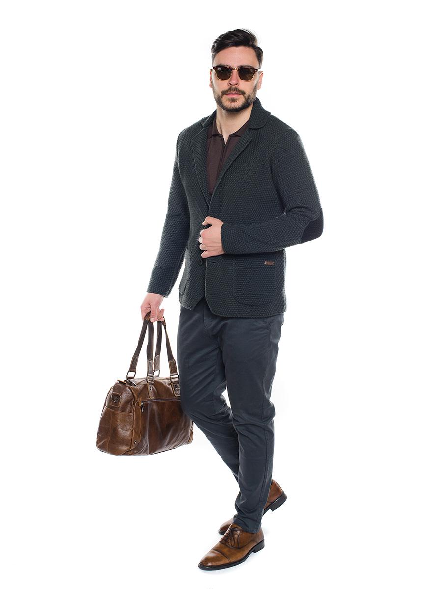 Трикотажний піджак на двух ґудзиках SVTR р. 54 Темно-сірий (398) - фото 2 Трикотажний піджак на двух ґудзиках SVTR р. 54 Темно-сірий (398) - фото 2