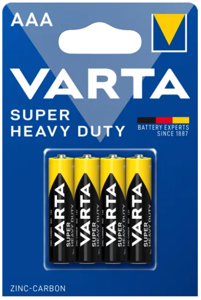 Батарейка сольова Varta SUPERLIFE ААА на блістері мініпальчик