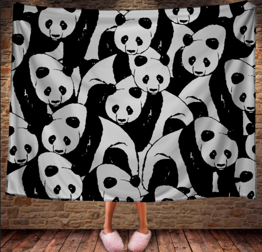 Плед с 3D принтом Мир Панд 150x200 см (epi_0166)