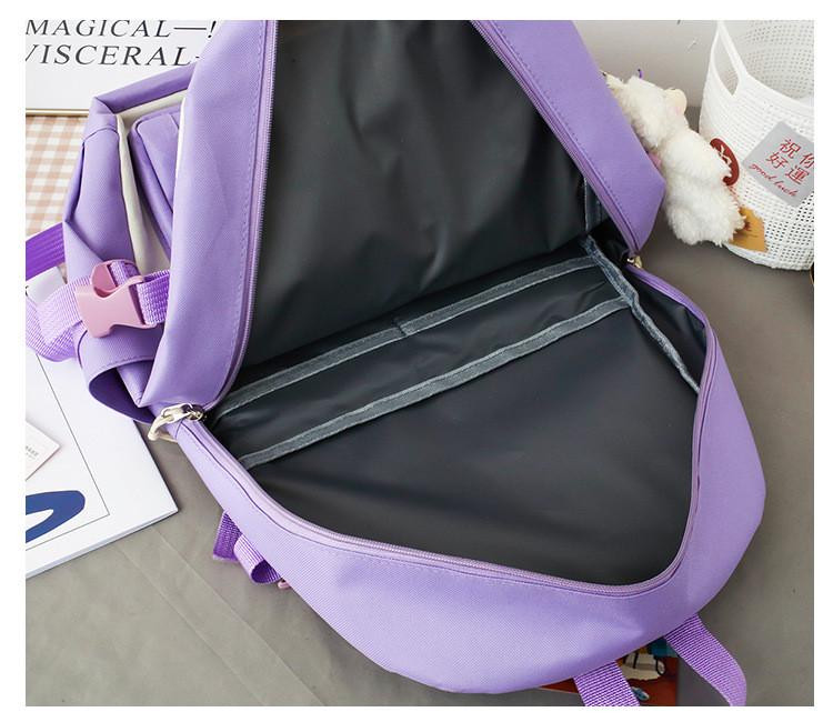 Шкільний рюкзак та сумка/косметичка та пенал для дівчинки Flash Бузковий (1177035520) - фото 10 Шкільний рюкзак та сумка/косметичка та пенал для дівчинки Flash Бузковий (1177035520) - фото 10