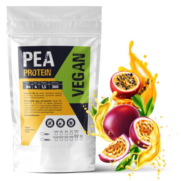 Протеин гороховый Vegan Маракуйя 84% белка на 33 порции 1 кг (21-125-pp-m1)