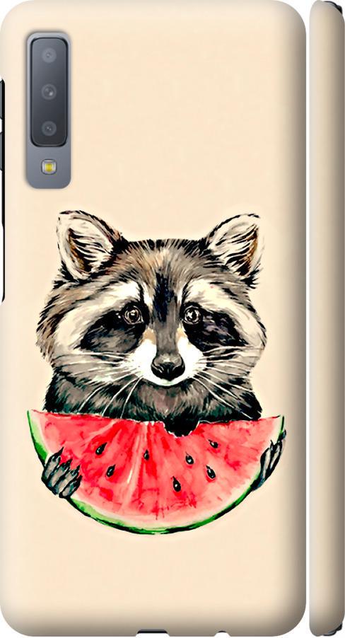 Чохол на Samsung Galaxy A7 (2018) A750F Єнотик з кавуном (4605m-1582-42517)