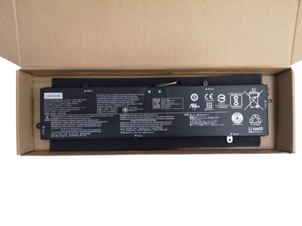 Аккумулятор для ноутбука Lenovo IdeaPad 720S-15IKB/V730-15/L17M4PB1/L17C4PB1 6080 mAh 78 Wh (33242323)