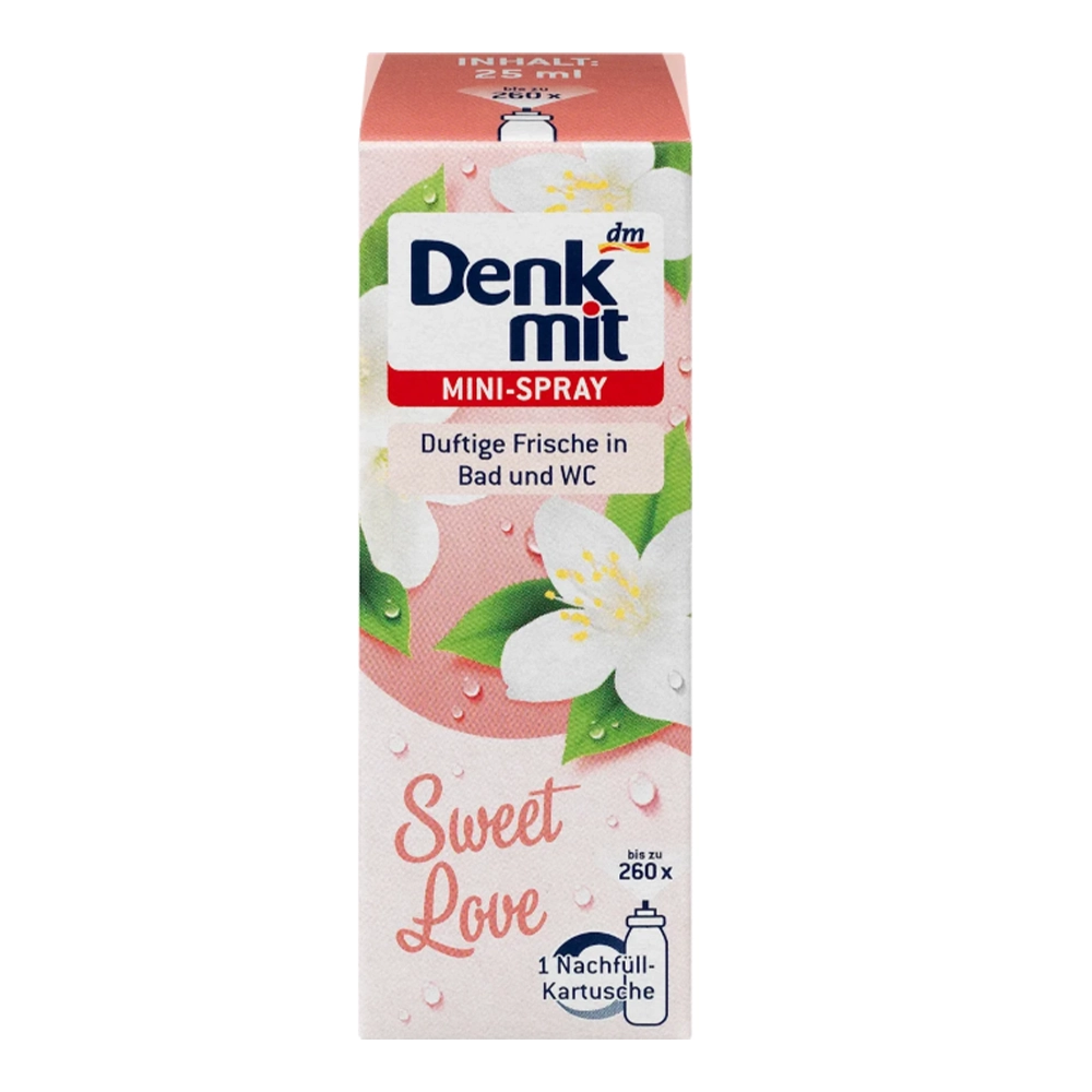 Міні-спрей освіжувач повітря DenkMit Sweet Love змінний блок 25 мл (EPI-15102025-606)