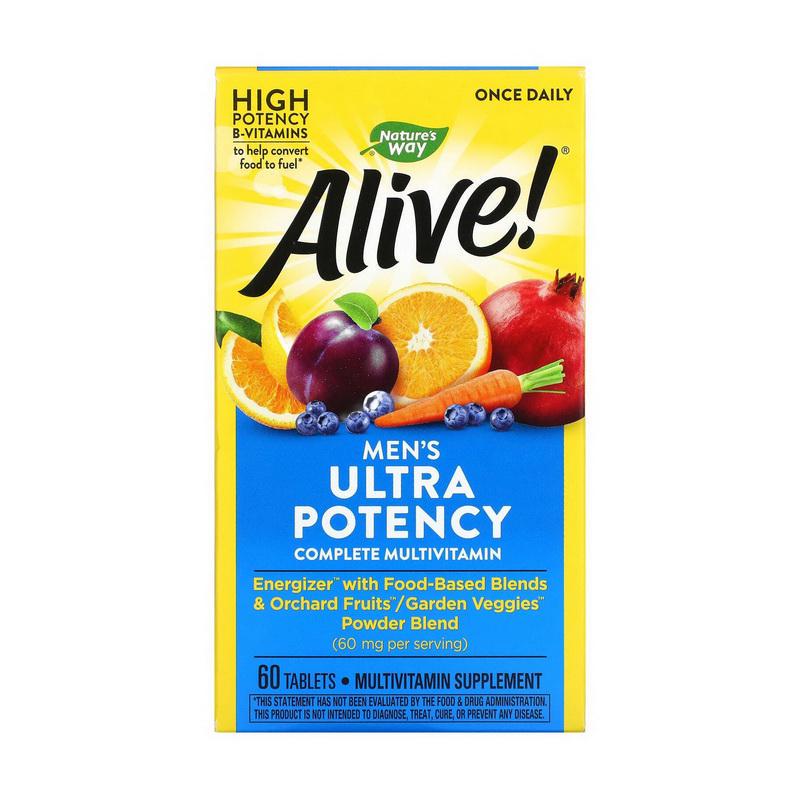 ᐉ Витамины для мужчин Alive! Men's Ultra Potency 60 таблеток • Купить в ...