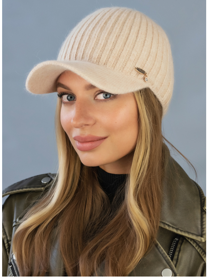 Кепка жіноча тепла Braxton Кокетка Кремовий (845W) - фото 1