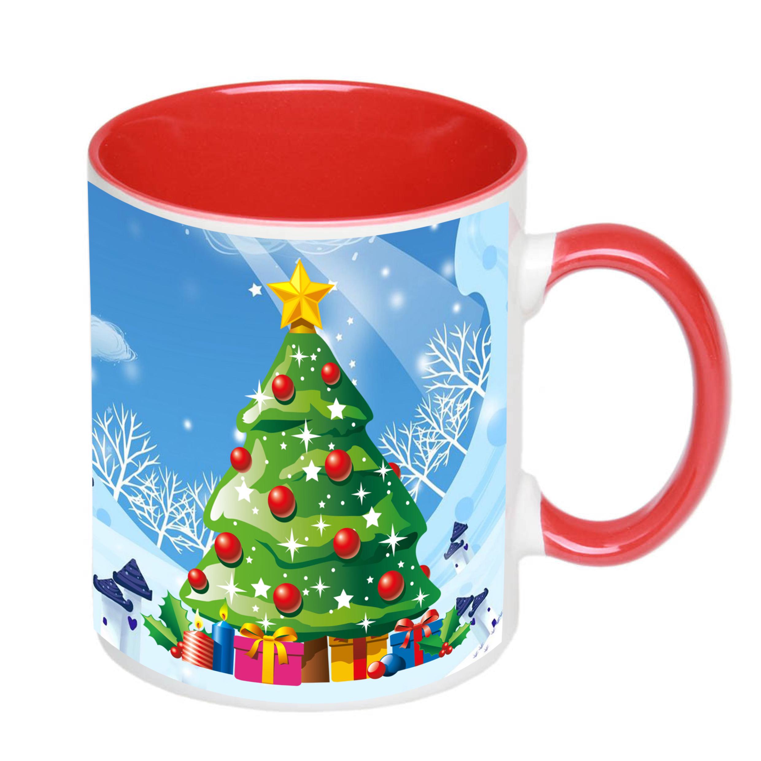 Чашка с принтом "Від святого Миколая" с именем №3 330 мл Красный (16689) - фото 2