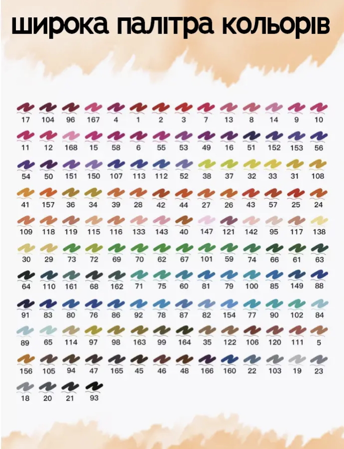 Детский набор акварельных маркеров для рисования 80 шт. двухсторонние в сумке на водной основе (Е500148/80) - фото 5 Детский набор акварельных маркеров для рисования 80 шт. двухсторонние в сумке на водной основе (Е500148/80) - фото 5