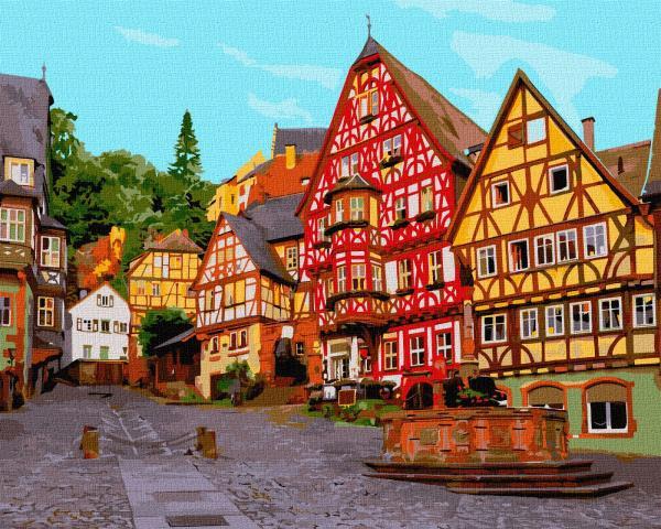 Картина по номерам Идейка Яркая Германия 40х50 см в термопакете (КНО3609-mt)