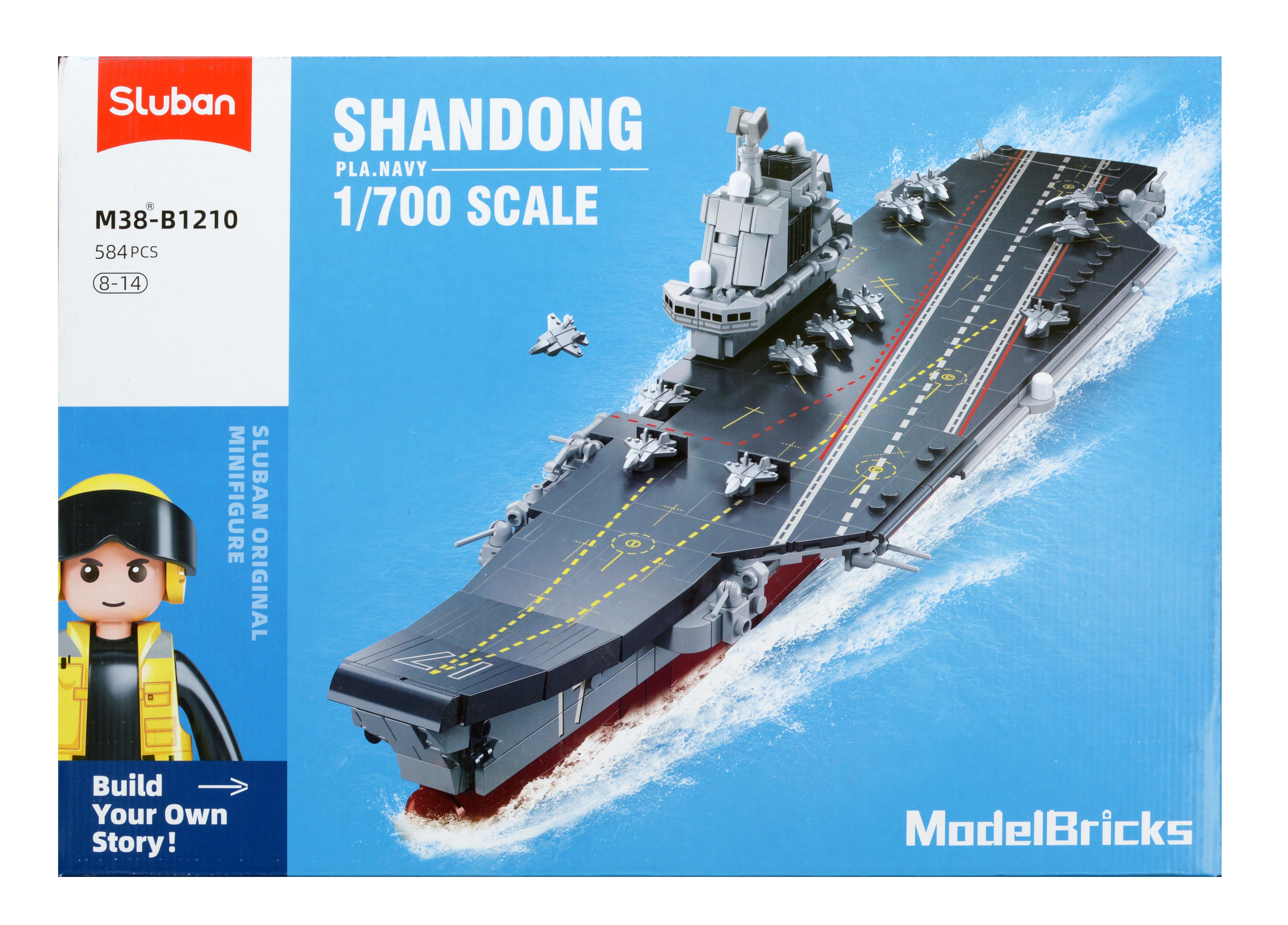 Конструктор Sluban M38-B1210 Авианосец ВМФ КНР Shandong 584 детали - фото 5
