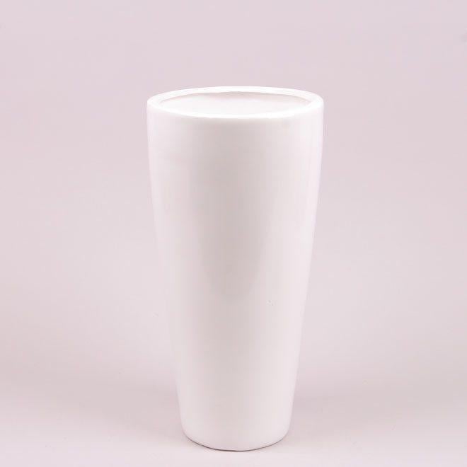 Ваза керамическая Flora 36 см Белый (21227)