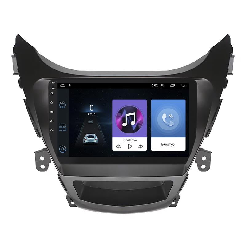 Штатна магнітола Lesko для Hyundai Elantra V (MD) 2010-2014 екран 9" 1/16Gb Wi-Fi GPS Base