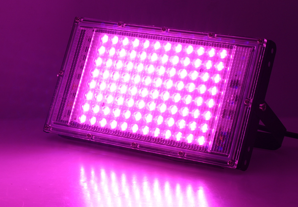 Фитолампа-прожектор 96 LED 240х125 мм для растений и рассады 100 Вт с проволокой и выключателем - фото 4