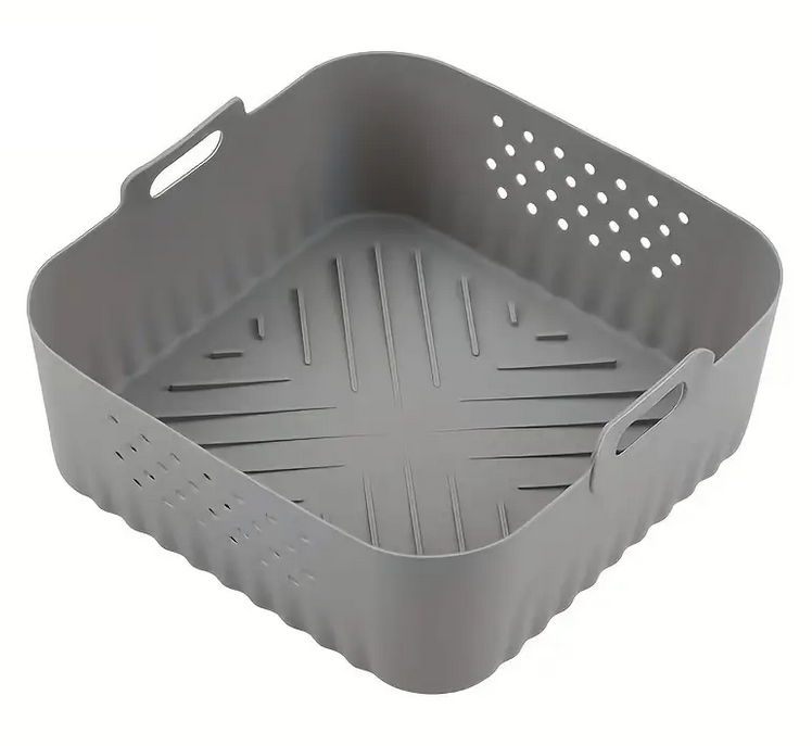 Форма силиконовая для аэрогриля мультипечи ребриста 20,5 см Серый (REN-22SE) - фото 1