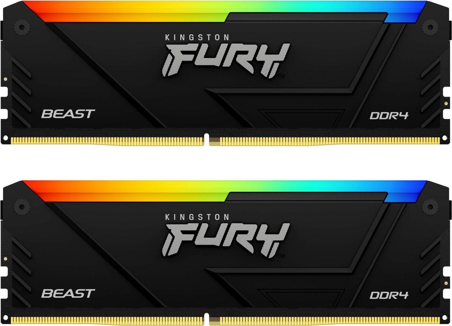 Оперативная память Kingston Fury Beast RGB DDR4 2x16GB/3200 (KF432C16BB12AK2/32)