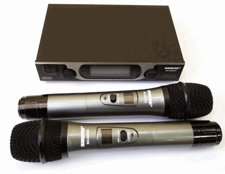 Радіосистема на 2 мікрофони DM SH Shure 600G3 Wireless (5-3-5081) - фото 2 Радіосистема на 2 мікрофони DM SH Shure 600G3 Wireless (5-3-5081) - фото 2