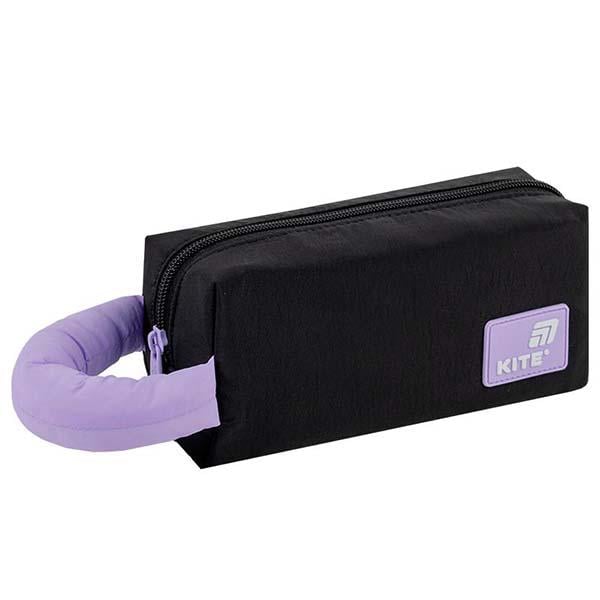 Пенал KITE 1 отделение Черно-фиолетовый (ЦБ-00033791)