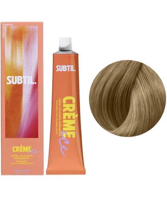 Фарба для волосся стійка Subtil Creme Permanent Hair Color 9/8 Дуже світлий блондин бежевий 60 мл
