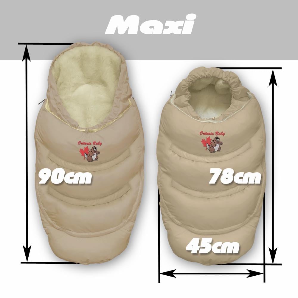 Конверт-трансформер пуховий 2в1 Alaska СС SMART с мехом Бежевый (ART-0000562) - фото 5