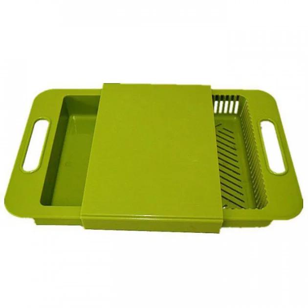 Обробна дошка з піддоном на мийку EL-1136 Зелений