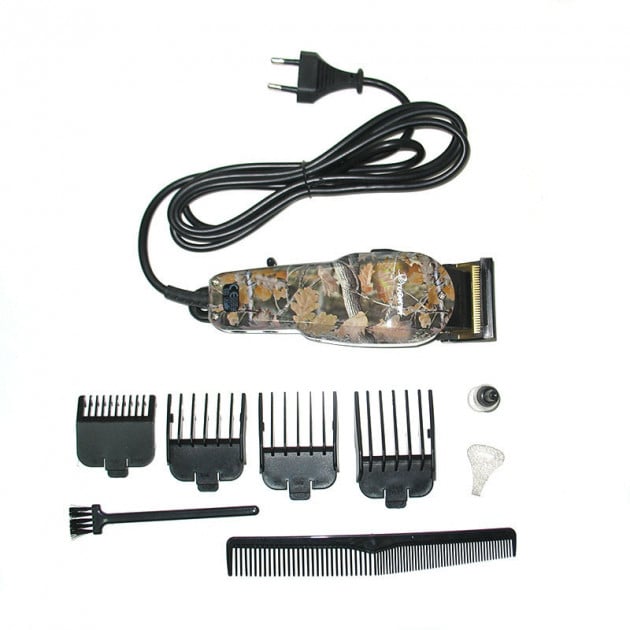 Машинка для стрижки волос Gemei GM 1018 Черно-зеленый (SM0144)