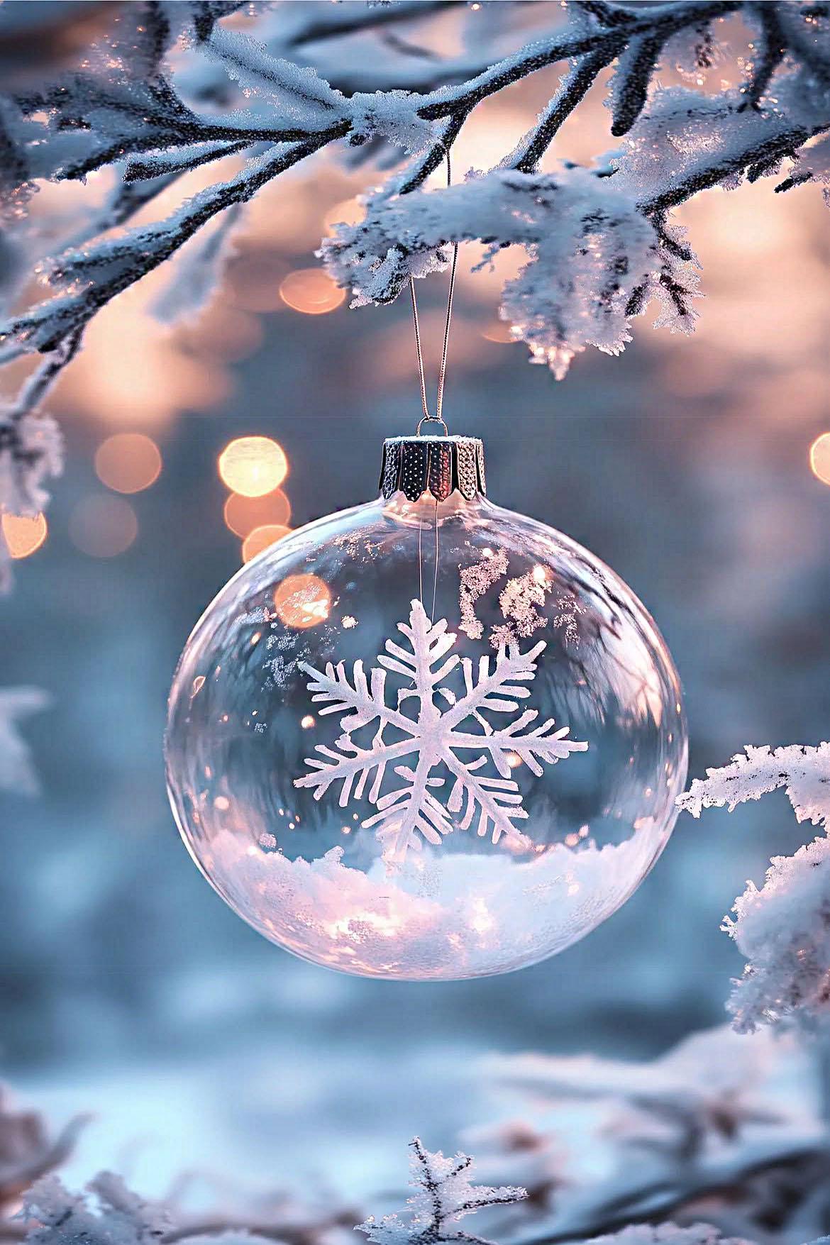 Алмазна мозаїка MY-Art Снігова магія на підрамнику круглі алмази 40х60 см (AR-3320)