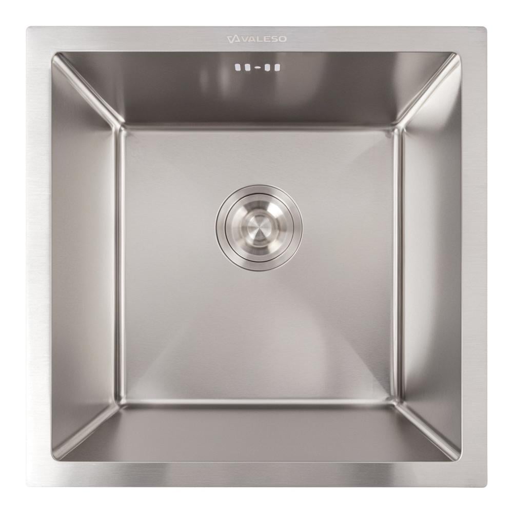 Мийка кухонна Valeso Handmade монтаж під стільницю 3,0/0,8 44х44 см