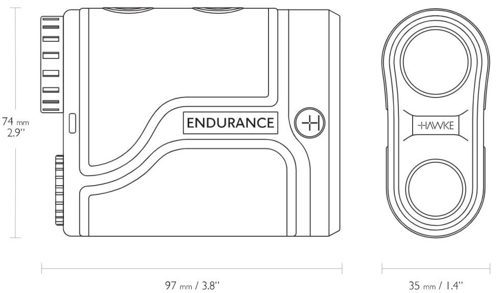 Дальномер Hawke LRF Endurance 1000 6x21 мм (93991) - фото 3