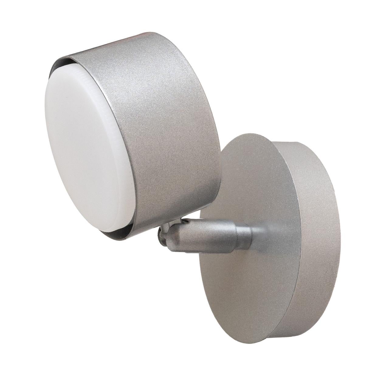 Бра MSK ELECTRIC Copter с поворотным плафоном под лампу GX53 Серебряный (NL 80400-1 SL)