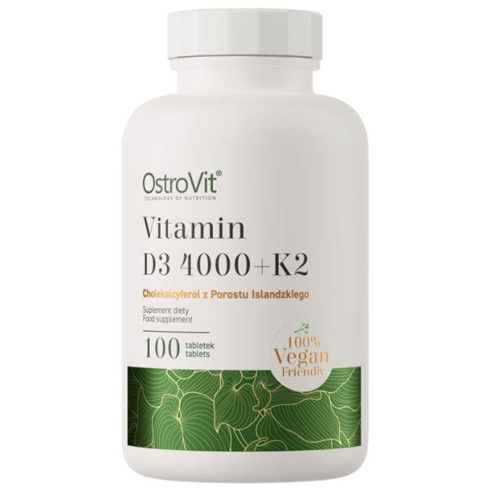 Витамины Ostrovit Vitamin D3 4000+K2 VEGE 100 табл.