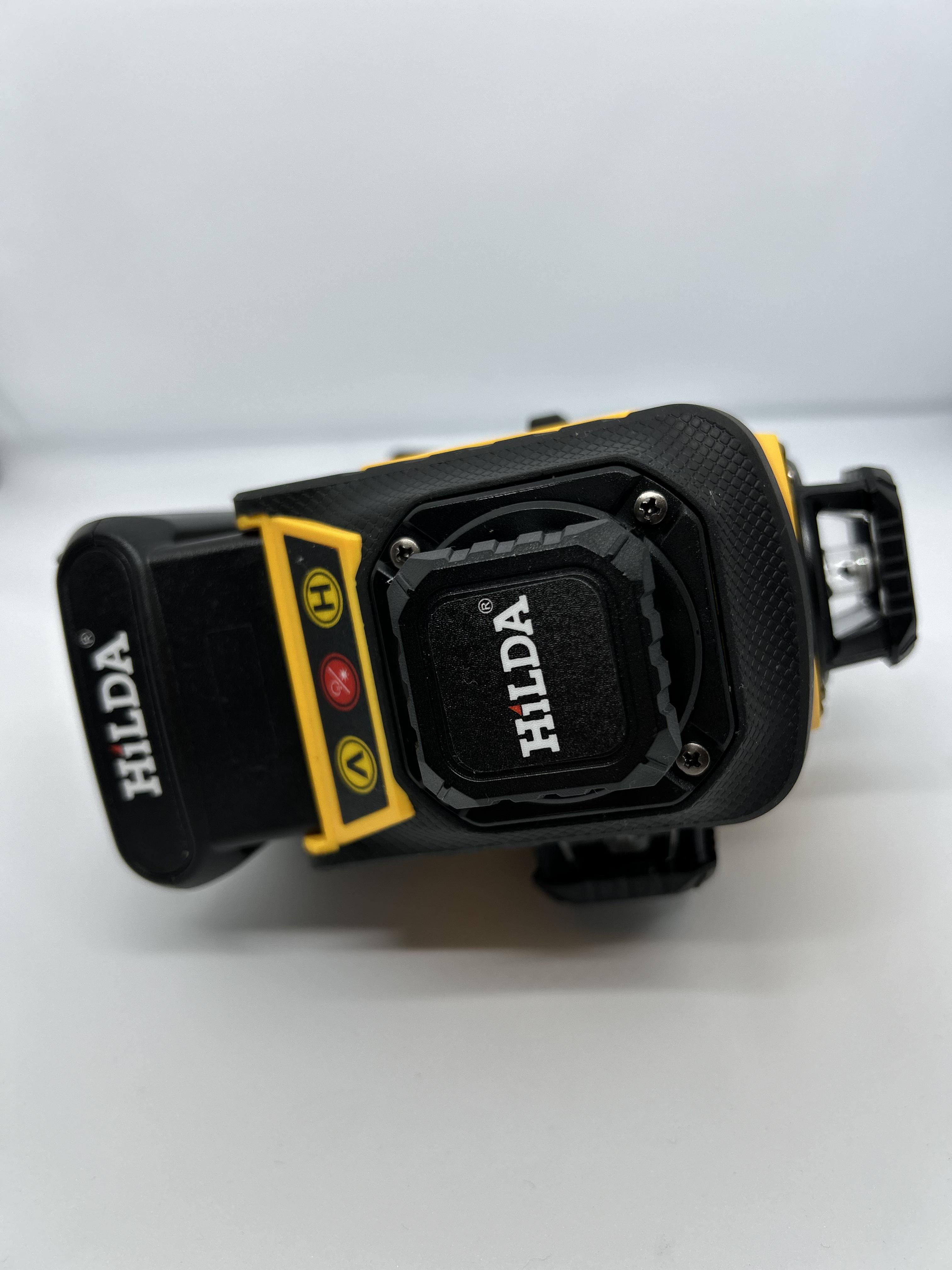 Лазерный уровень с зеленым лучом на 16 линий 360 градусов Hilda 4D Quick solution с поворотным основанием и башнями - фото 7