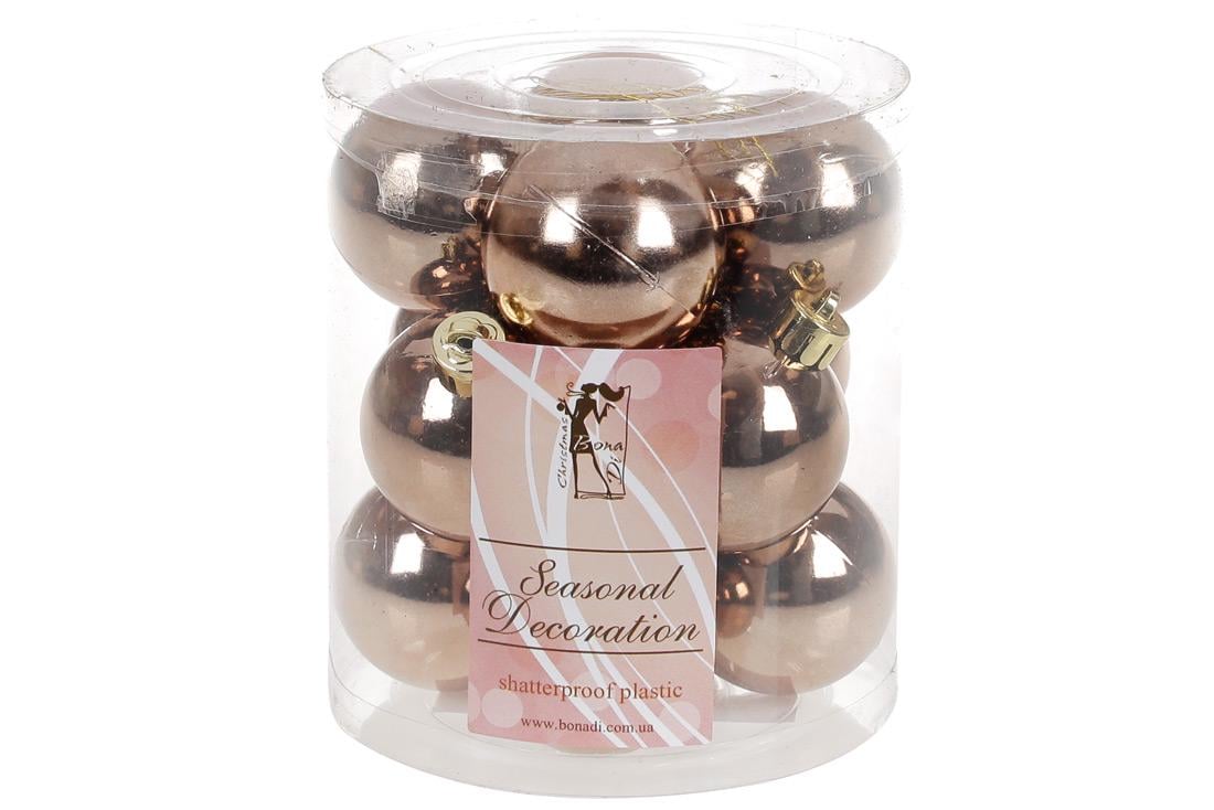 Куля новорічна BonaDi D-4 см 12 шт. (147-453)