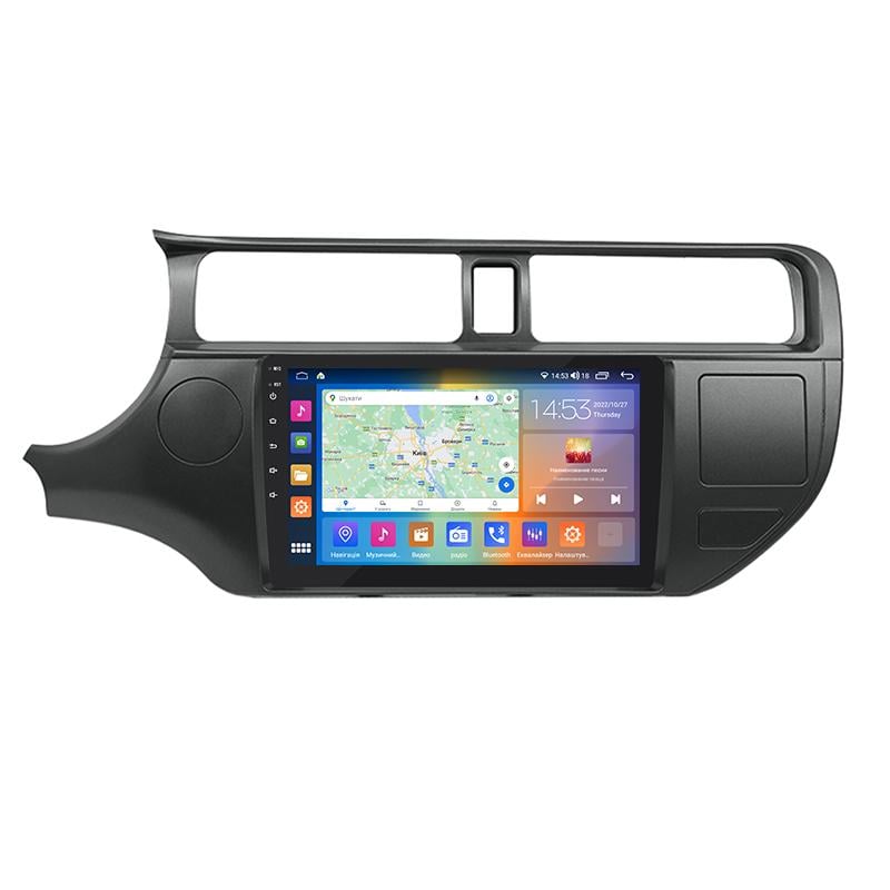 Штатная магнитола 9" Lesko для Kia Rio III 2011-2015 4/64Gb CarPlay 4G Wi-Fi GPS Prime IPS охлаждение Киа