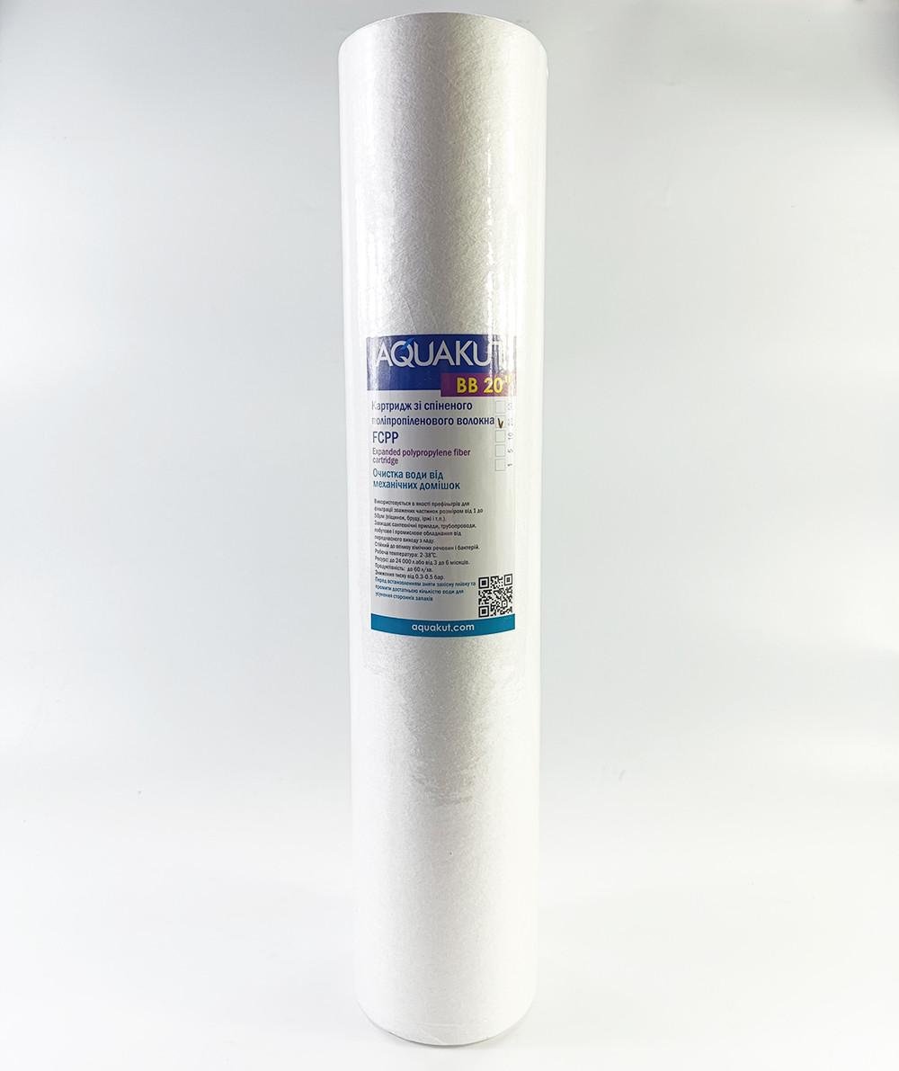 Картридж для воды Aquakut FCPP BB 20" 20 мкм вспененное полипропиленовое волокно (104-254)