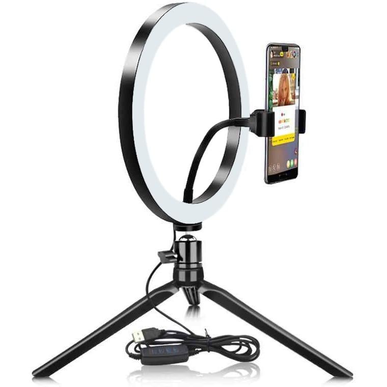 Кольцевая лампа LED на тренозе 26 см (1282321486) - фото 4