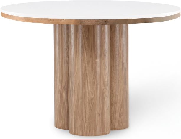 Стол обеденный Rodeo 4-местный 120 см Arctic ice ceramic wooden base (13864)