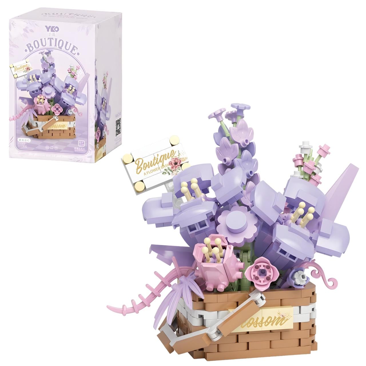 Конструктор 3D Boutique цветочная корзина Воспоминания о бризе 515 дет. (P1087)