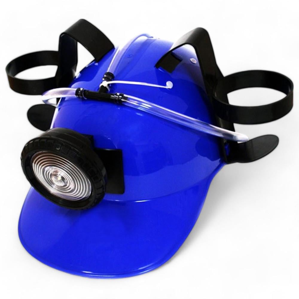 Шлем для пива и напитков с фонариком Синий - фото 2 Шлем для пива и напитков с фонариком Синий - фото 2