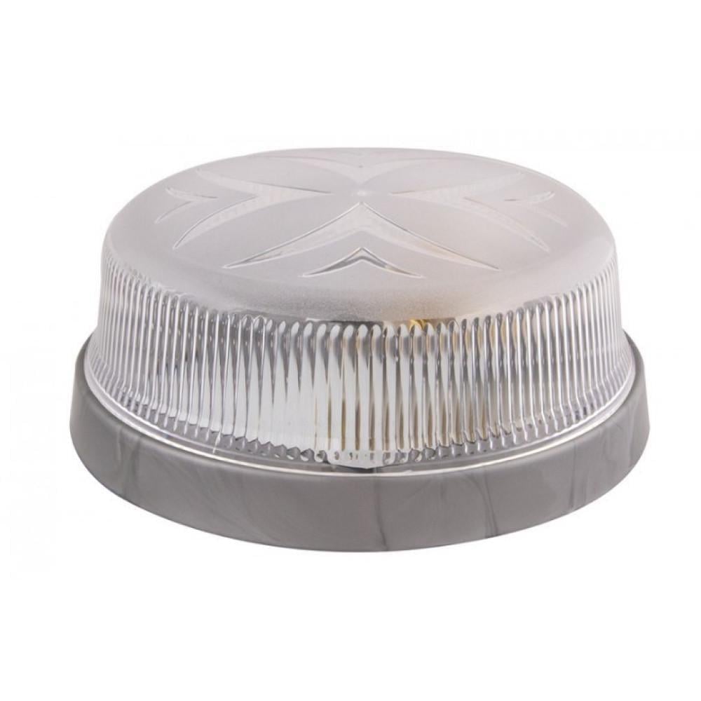 Настенно-потолочный светильник круглый ERKA 1102-S прозрачный E27 IP20 Серебряный (27551085)