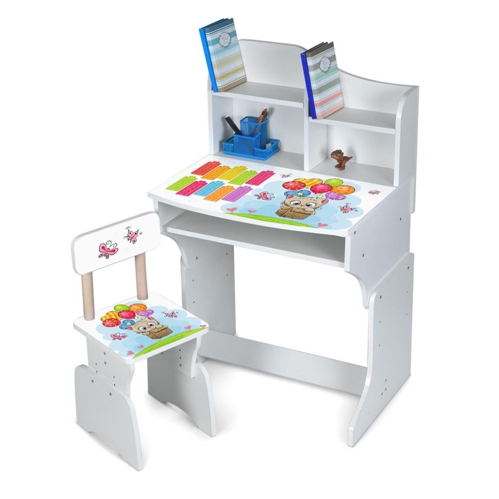 Парта ростова зі стільцем Bambi Різнокольоровий (M 904-3) Парта ростова зі стільцем Bambi Різнокольоровий (M 904-3)