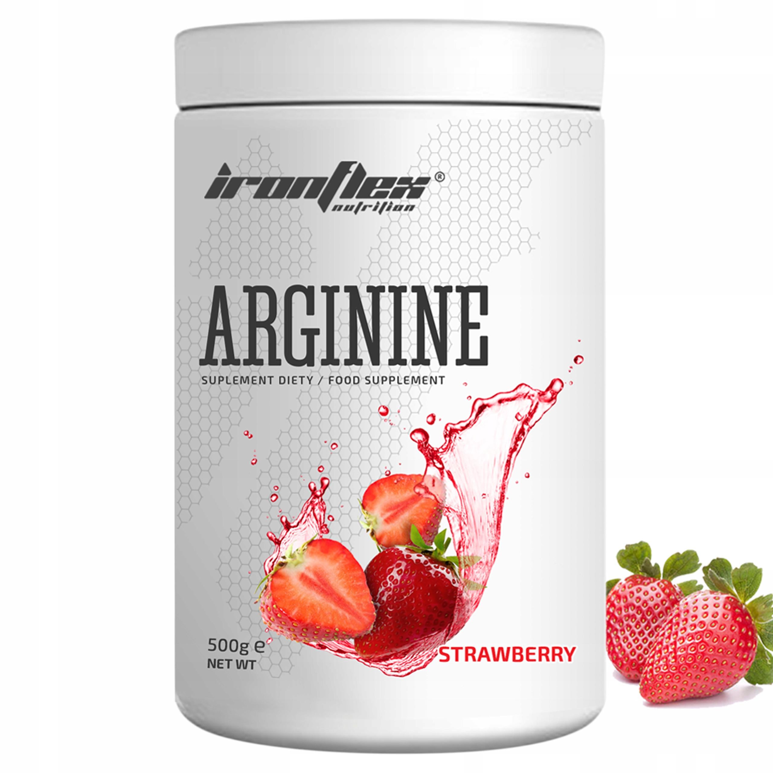 L-аргинин IronFlex Arginine Strawberry 500 г