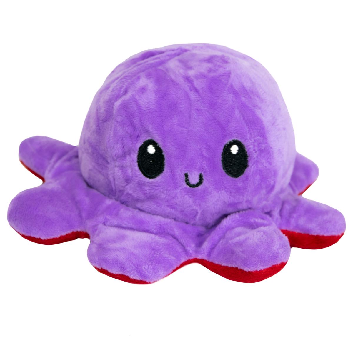 Плюшевый осьминог перевертыш №26 Красный/Фиолетовый (1008631-Other-26)