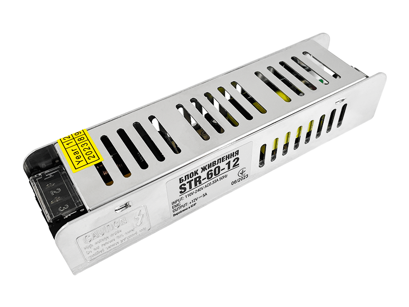 Блок питания OEM STR-60 12 В 60 Вт 5 A узкий (7475)
