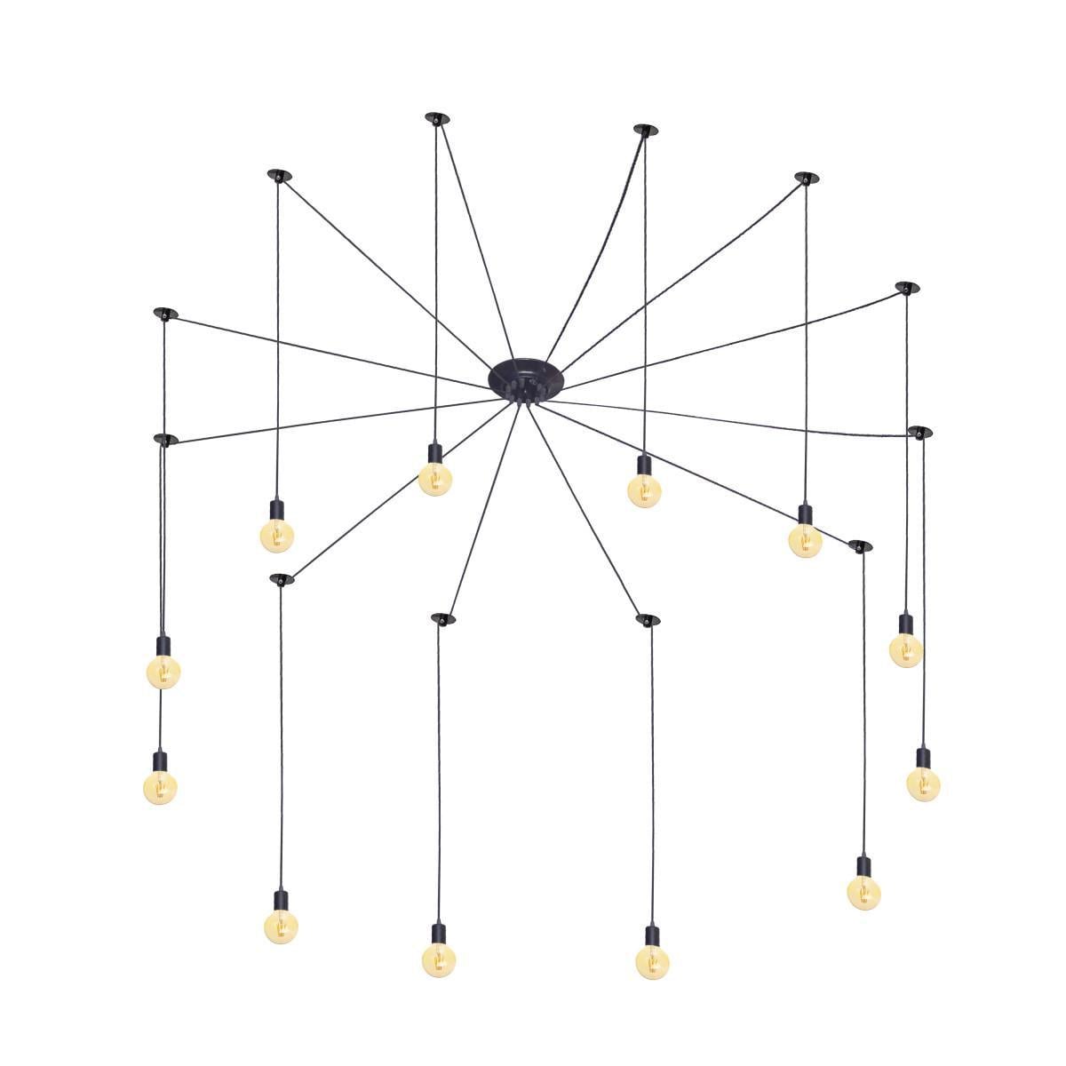 Люстра Паук лофт Brille BL-790S/12 E27 BK